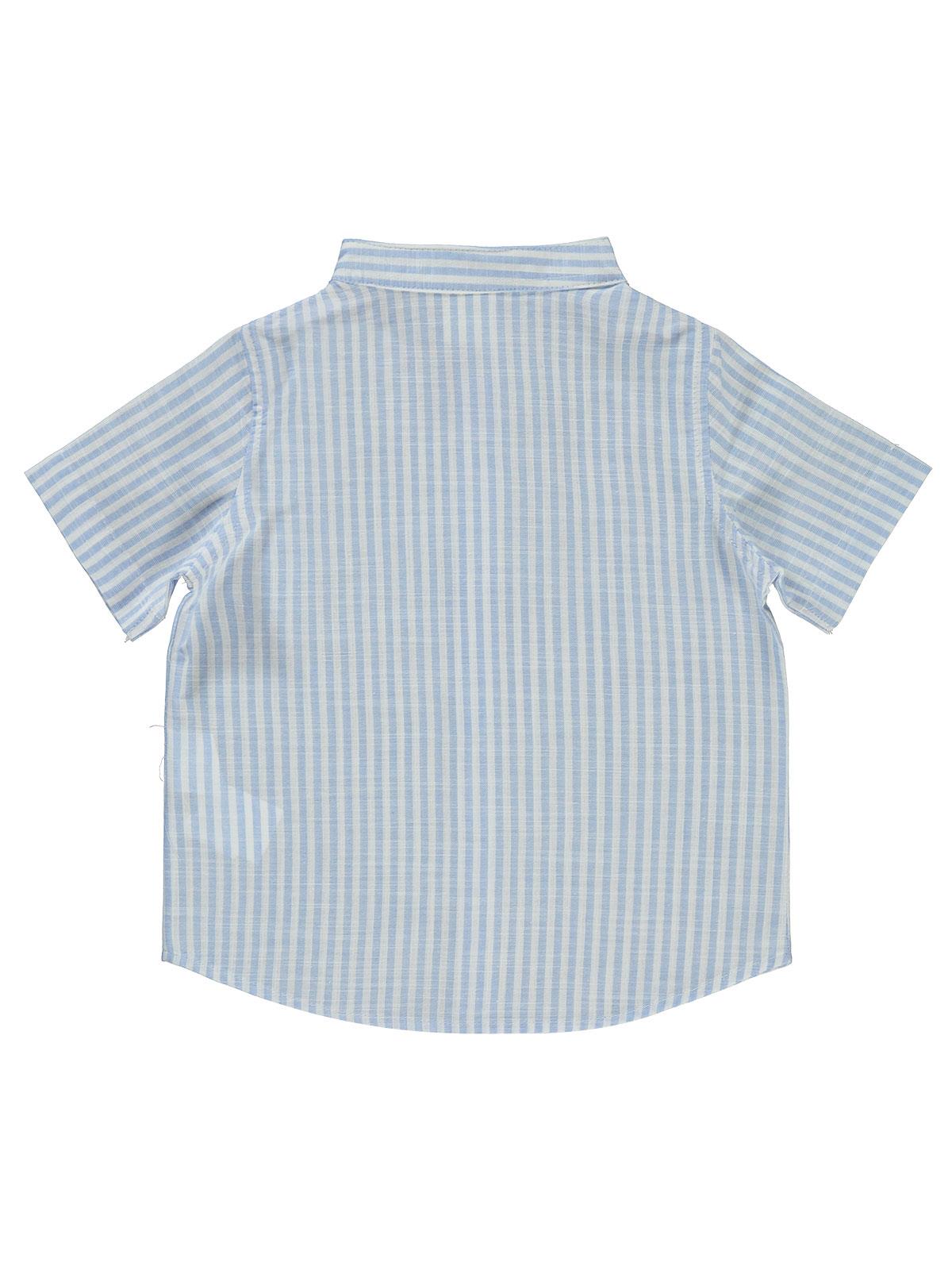 Civil Baby Çizgili 6-18 Ay Gömlek - Mavi