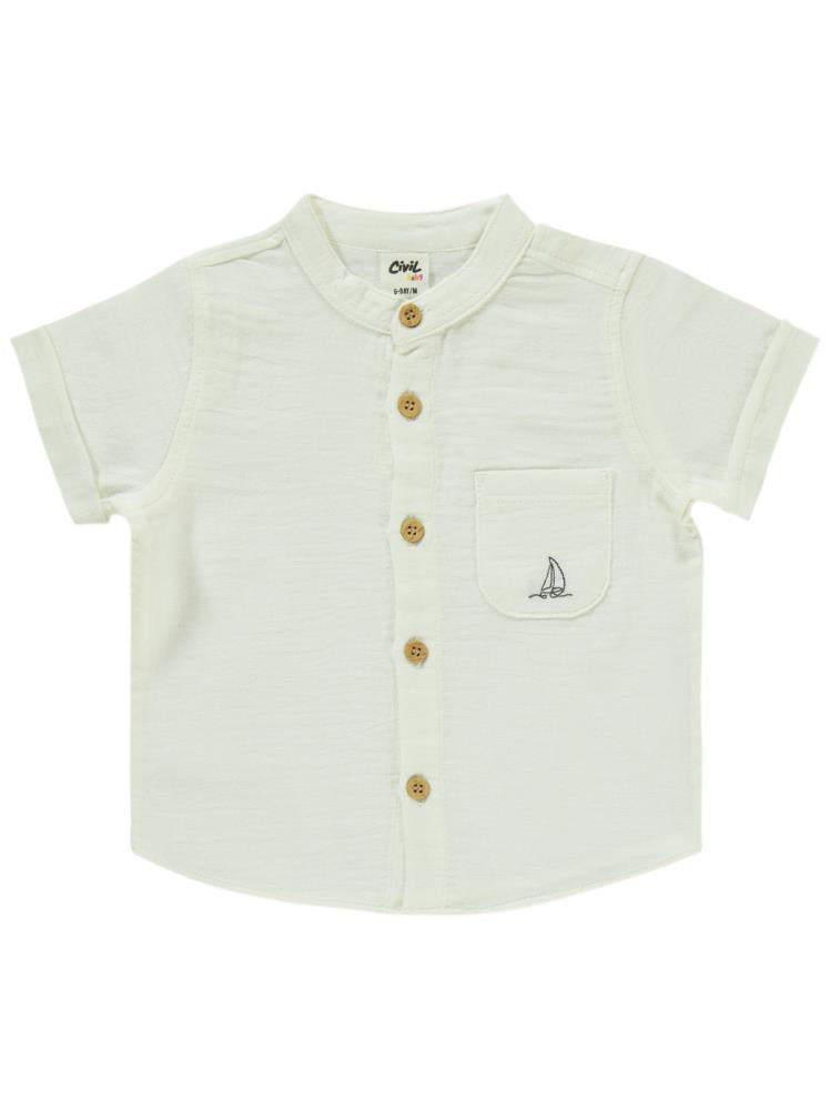 Civil Baby Yelken Nakışlı 6-18 Ay Takım - Beyaz