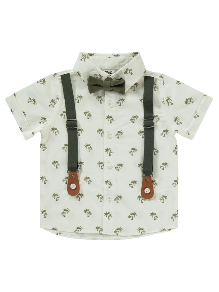Civil Baby Palmiye Desenli 6-18 Ay Takım - Haki