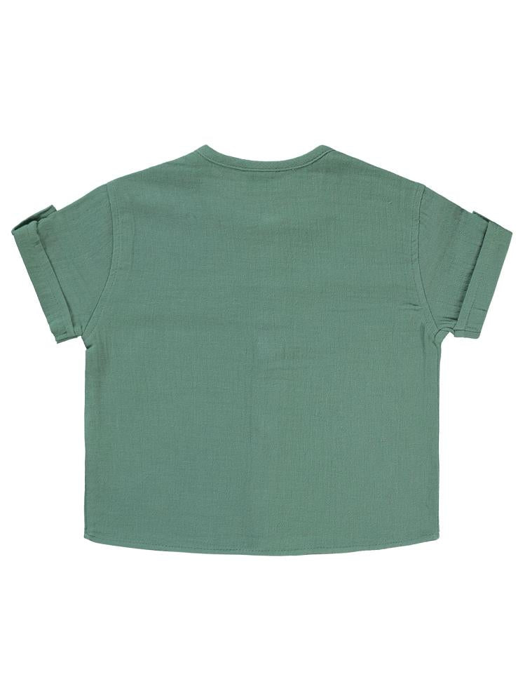 Civil Baby Düz Müslin 6-18 Ay Gömlek - Yeşil