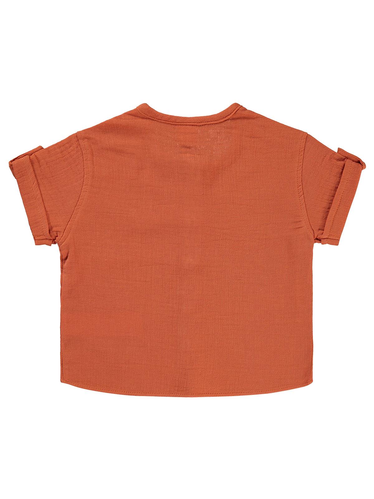 Civil Baby Düz Müslin 6-18 Ay Gömlek - Turuncu