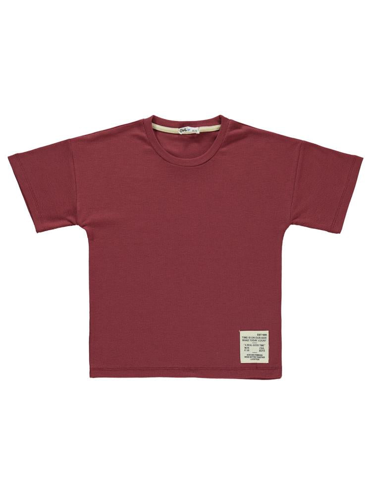 Civil Boys Süs Bağcıklı Şortlu 6-9 Yaş Takım - Bordo