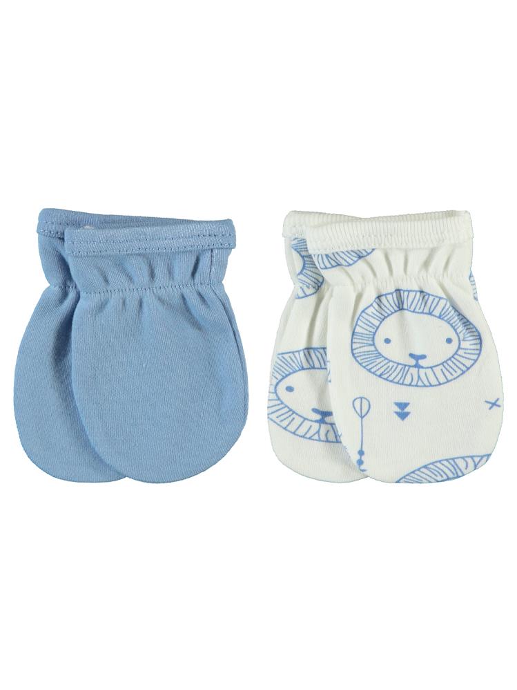 Civil Baby Baskılı 2 Li Eldiven - Mavi