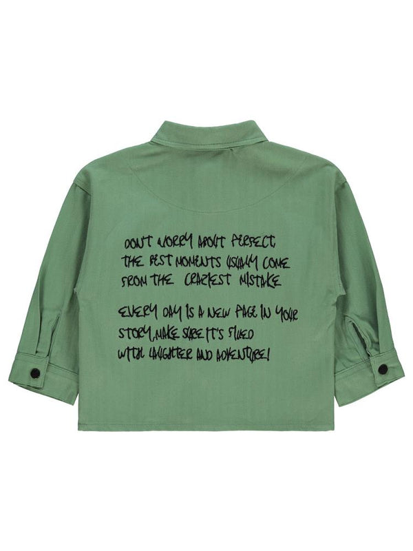 Civil Boys Baskılı 2-5 Yaş Gömlek - Haki