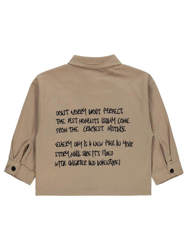 Civil Boys Baskılı 2-5 Yaş Gömlek - Bej