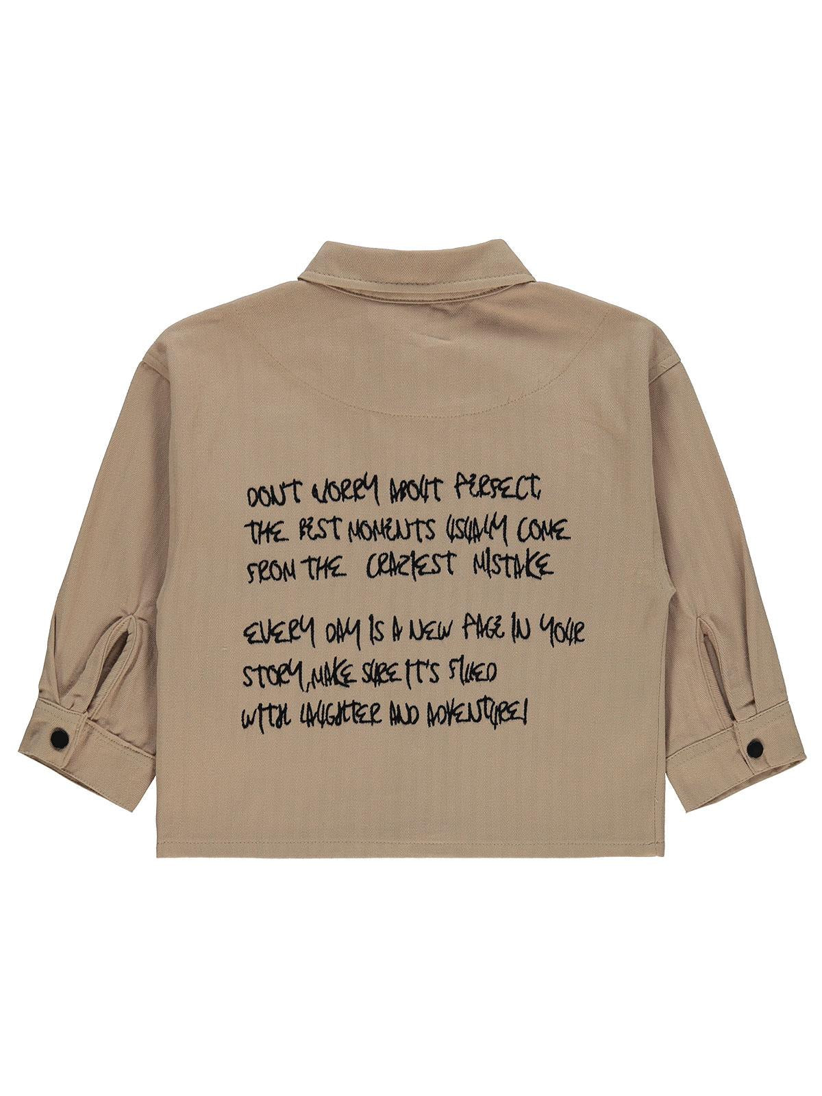 Civil Boys Baskılı 2-5 Yaş Gömlek - Bej