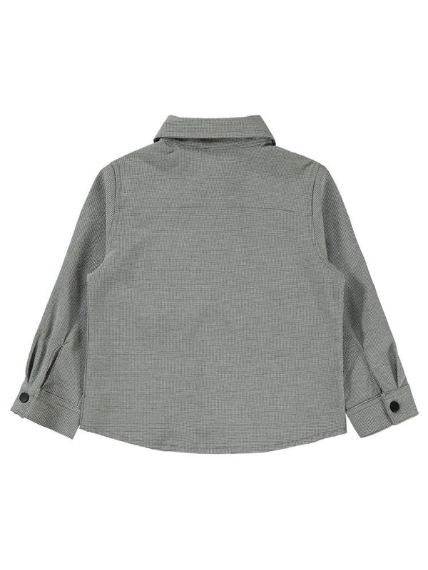 Civil Boys Ön Patlı Sahte Cepli 2-5 Yaş Gömlek - Siyah