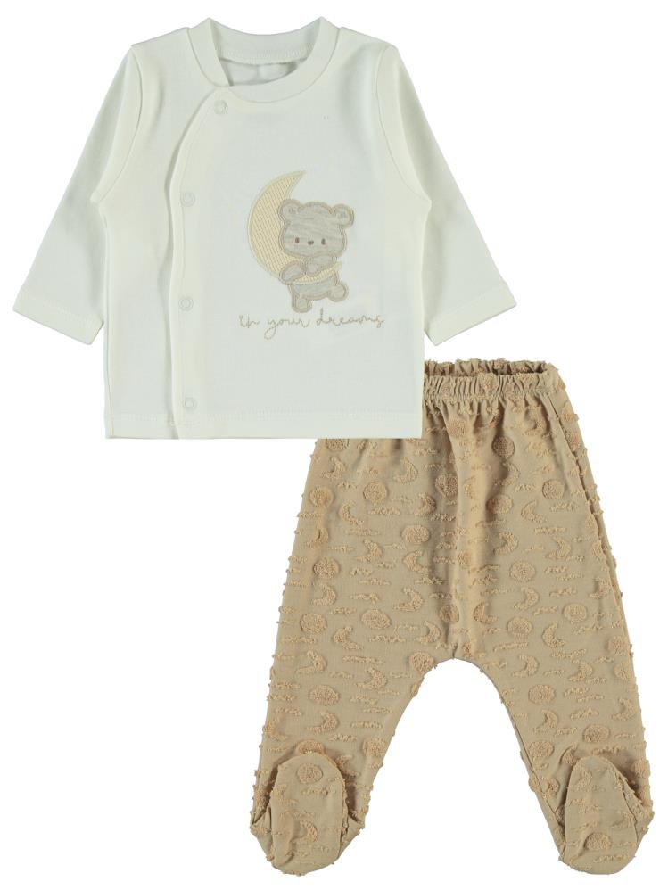 Civil Baby Erkek Bebek 10'lu Zıbın Takımı 0-1 Ay - Bej