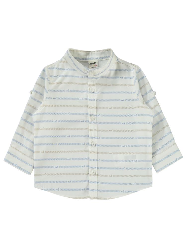 Civil Baby Çizgili 6-18 Ay Takım - Kahverengi