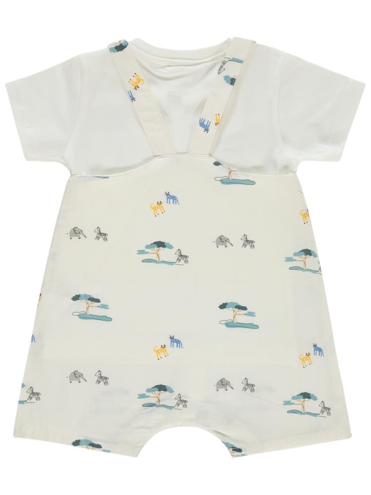 Civil Baby Ağaç Baskılı 6-18 Ay Slopet - Beyaz