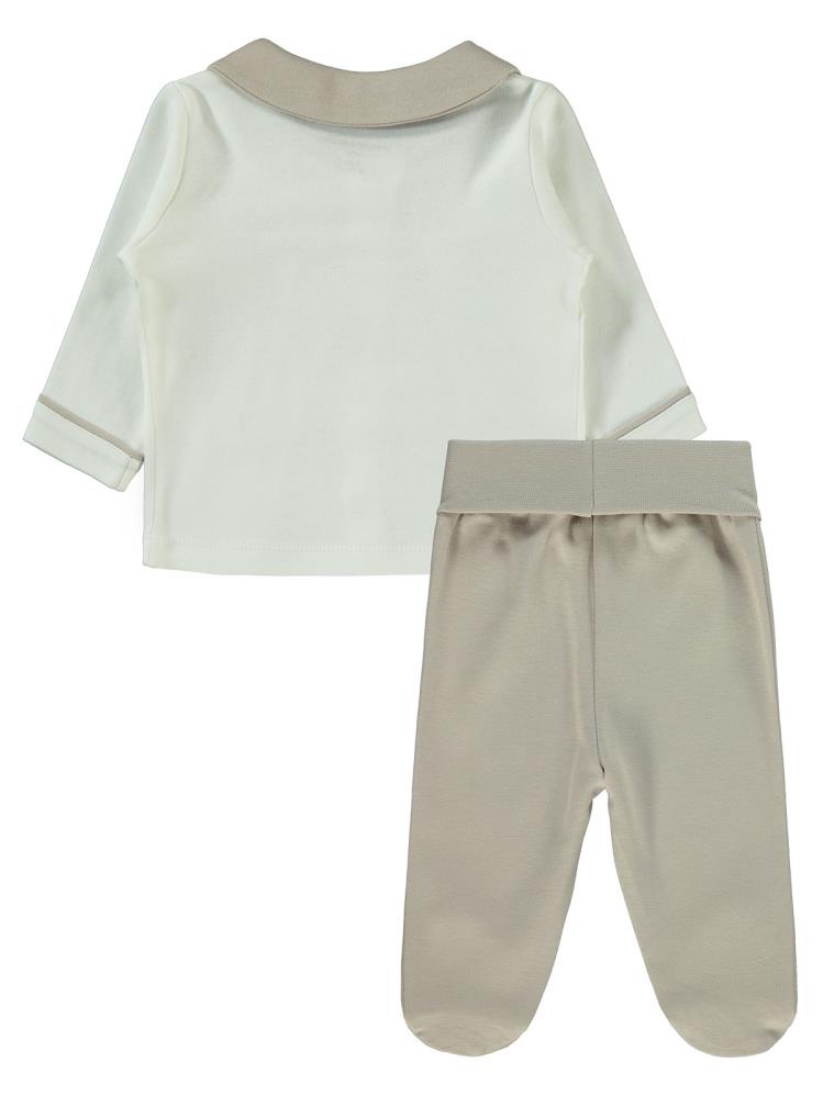 Pierre Cardin 0-6 Ay Pijama Takımı - Bej