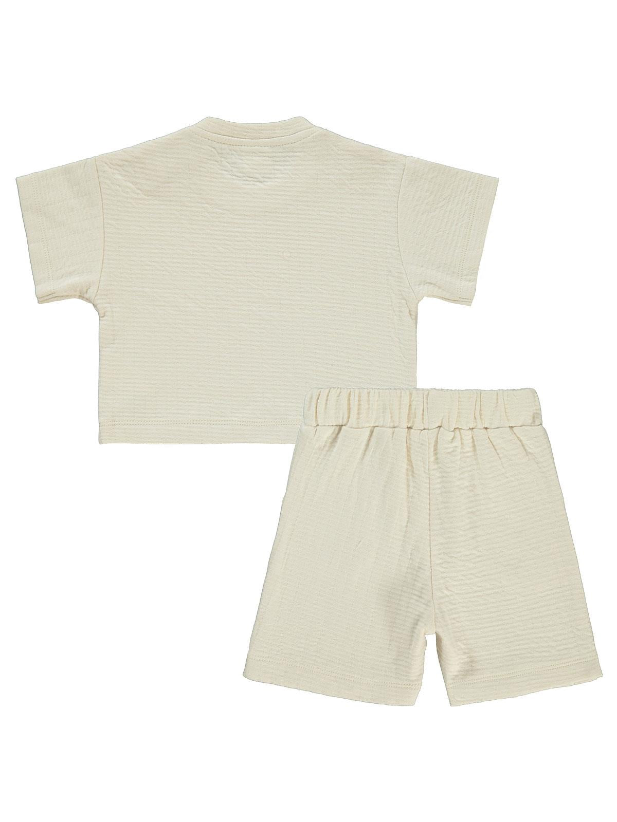 Civil Baby Ayıcık Baskılı 6-18 Ay Takım - Bej