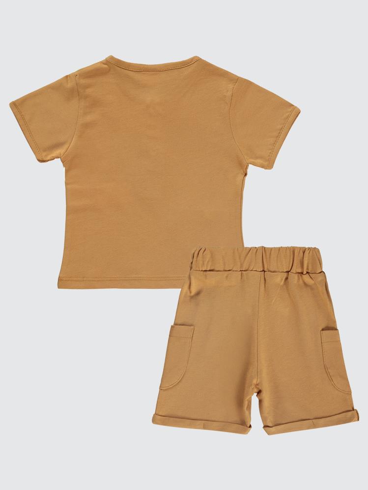Civil Baby Basic 6-18 Ay Takım - Kahverengi