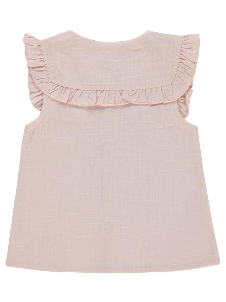 Civil Baby Çiçek Nakışlı 6-18 Ay Gömlek - Pudra