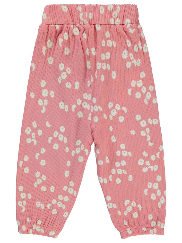 Civil Baby Çiçek Desenli 6-18 Ay Pantolon - Pembe