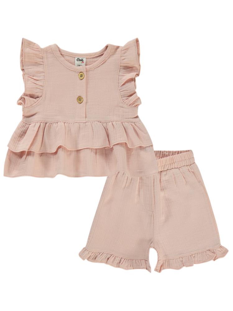 Civil Baby Müslin 6-18 Ay Takım - Pembe