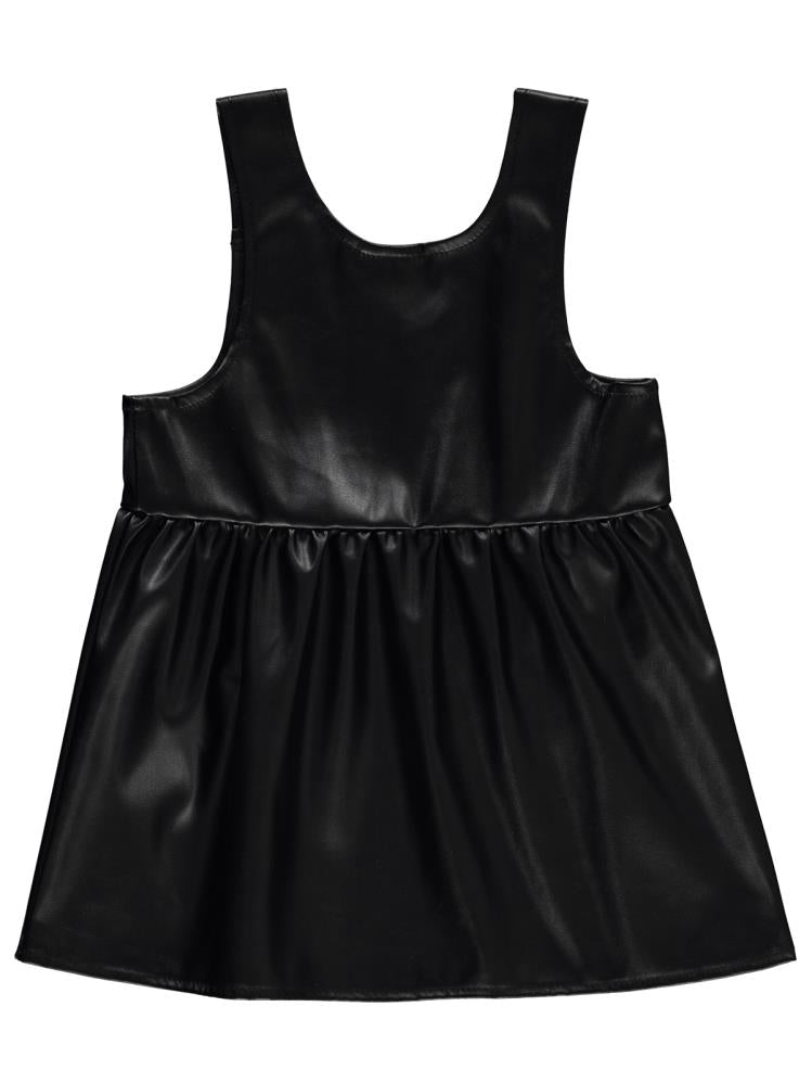 Civil Baby Deri 6-18 Ay Elbise - Siyah