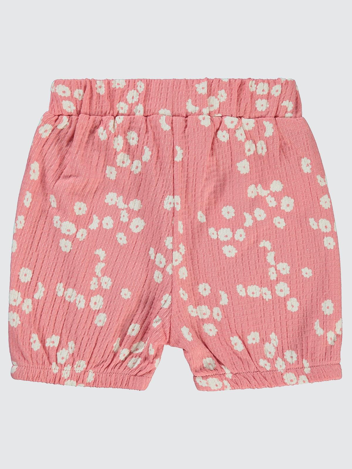 Civil Baby Çiçek Desenli 6-18 Ay Şort - Pembe