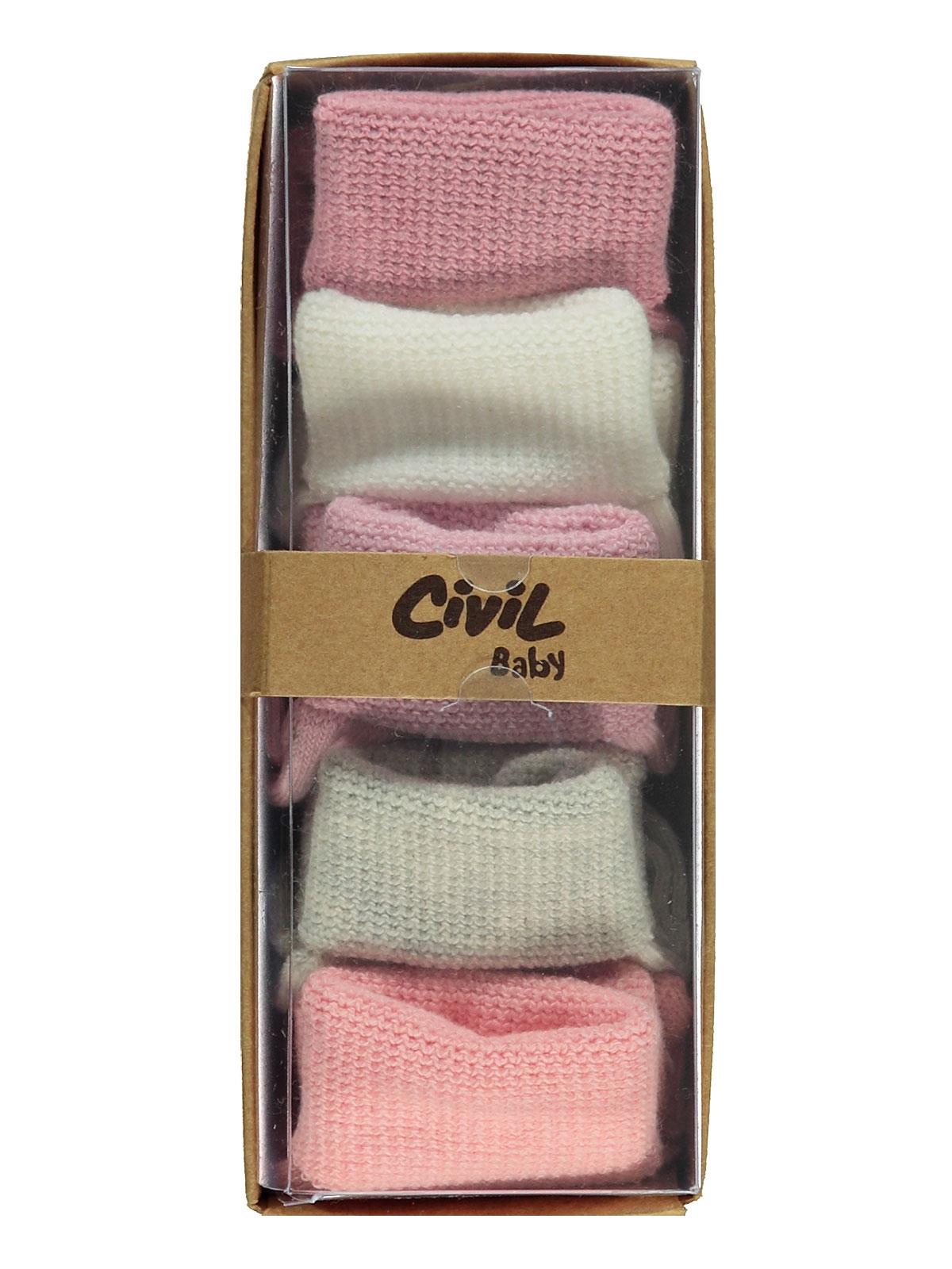 Civil Baby Basic 5'li Kutulu 6-12 Ay Bebek Kız Çorap Set