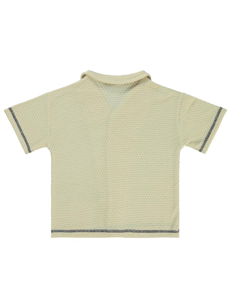 Civil Boys Petek Kumaş 2-5 Yaş Gömlek - Ekru