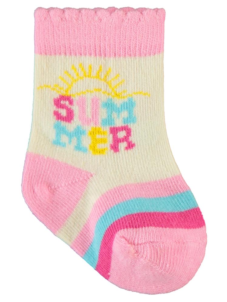 Civil Baby Kız Bebek 3'lü Çorap Set 6-18 Ay