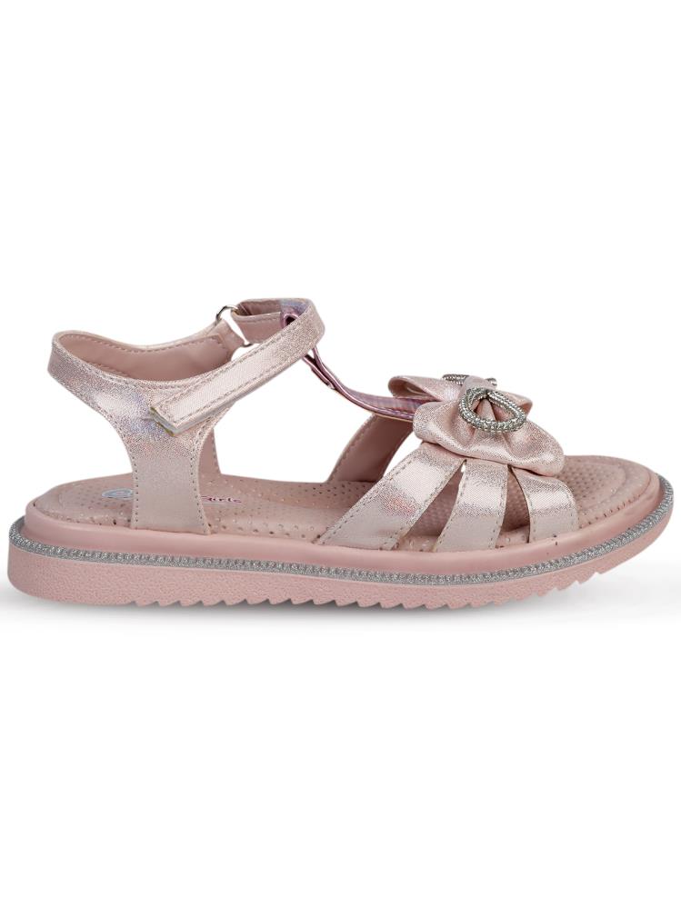 Civil Girls Fiyonklu 31-35 Numara Sandalet - Pudra
