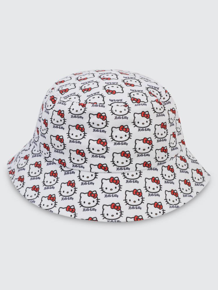 Hello Kitty 2-5 Yaş Çocuk Kız Maksi Şapka - Beyaz