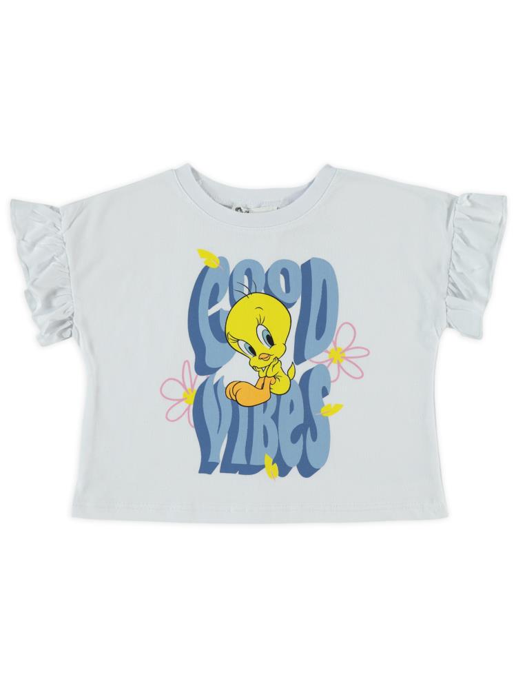Tweety 2-5 Yaş Tişört - Beyaz
