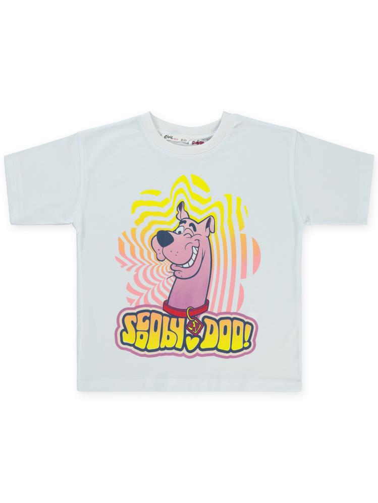 Scooby Doo 10-13 Yaş Tişört - Beyaz