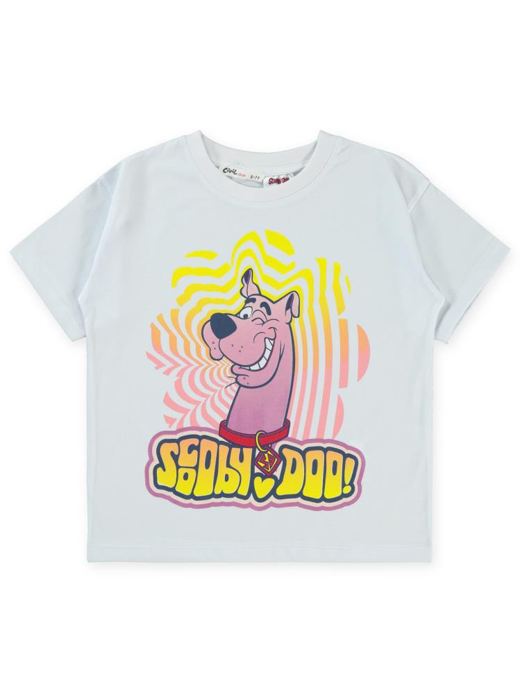 Scooby Doo 10-13 Yaş Tişört - Beyaz