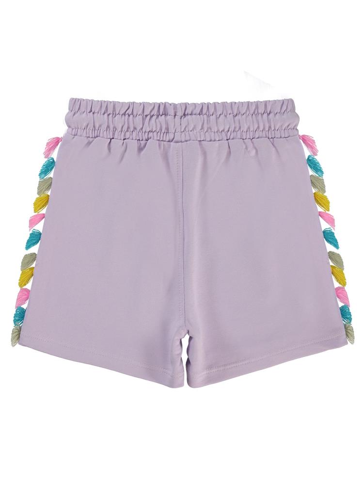 Civil Girls Püsküllü 6-9 Yaş Şort - Lila