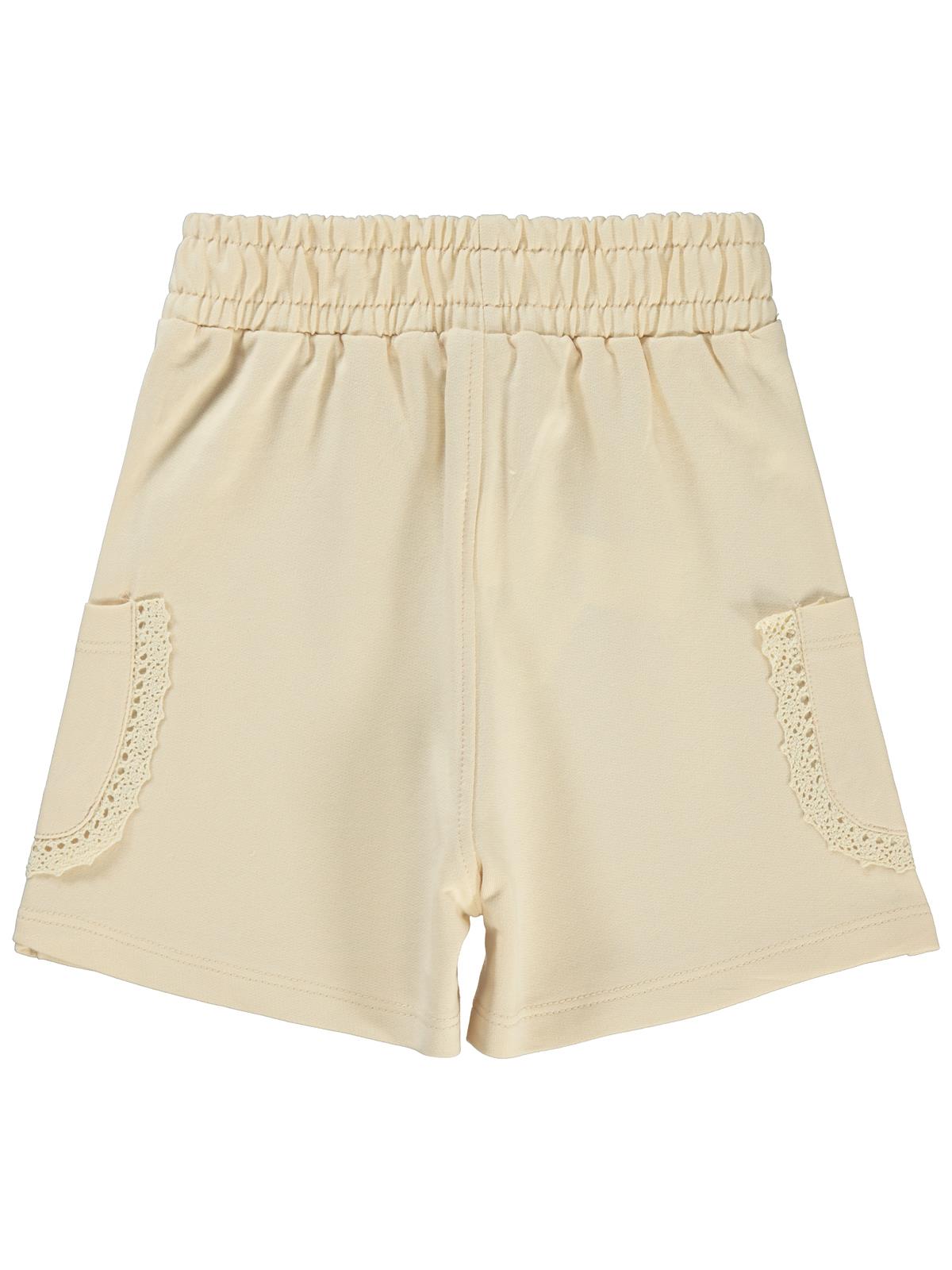 Civil Girls Güpür Detaylı 6-9 Yaş Şort - Bej