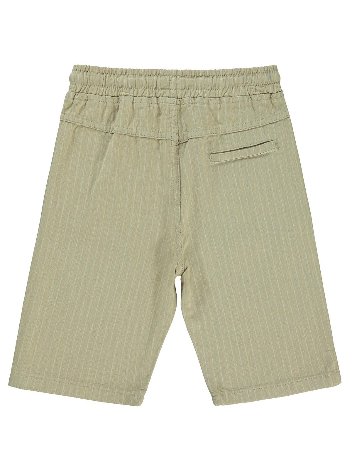 Civil Boys Çizgili 6-9 Yaş Şort - Bej