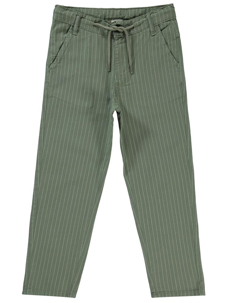 Civil Boys Çizgili 6-9 Yaş Pantolon - Haki