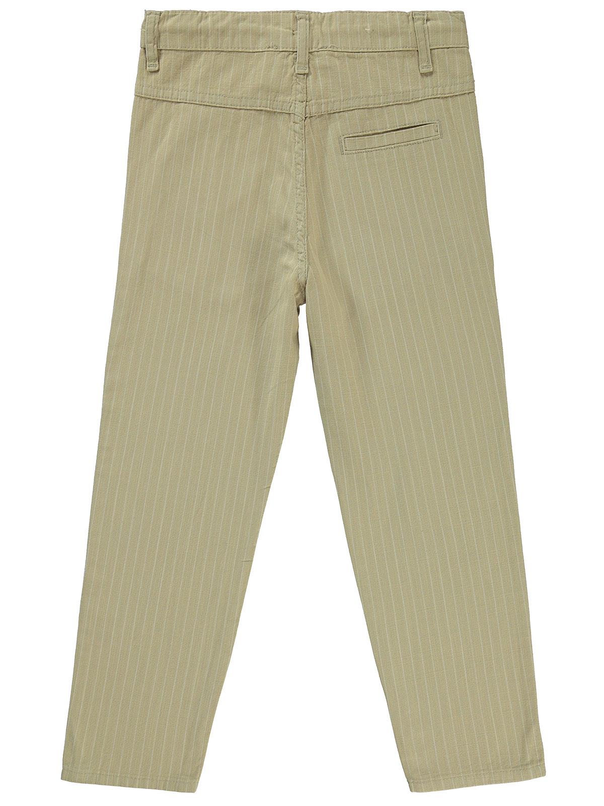 Civil Boys Çizgili 10-13 Yaş Pantolon - Bej