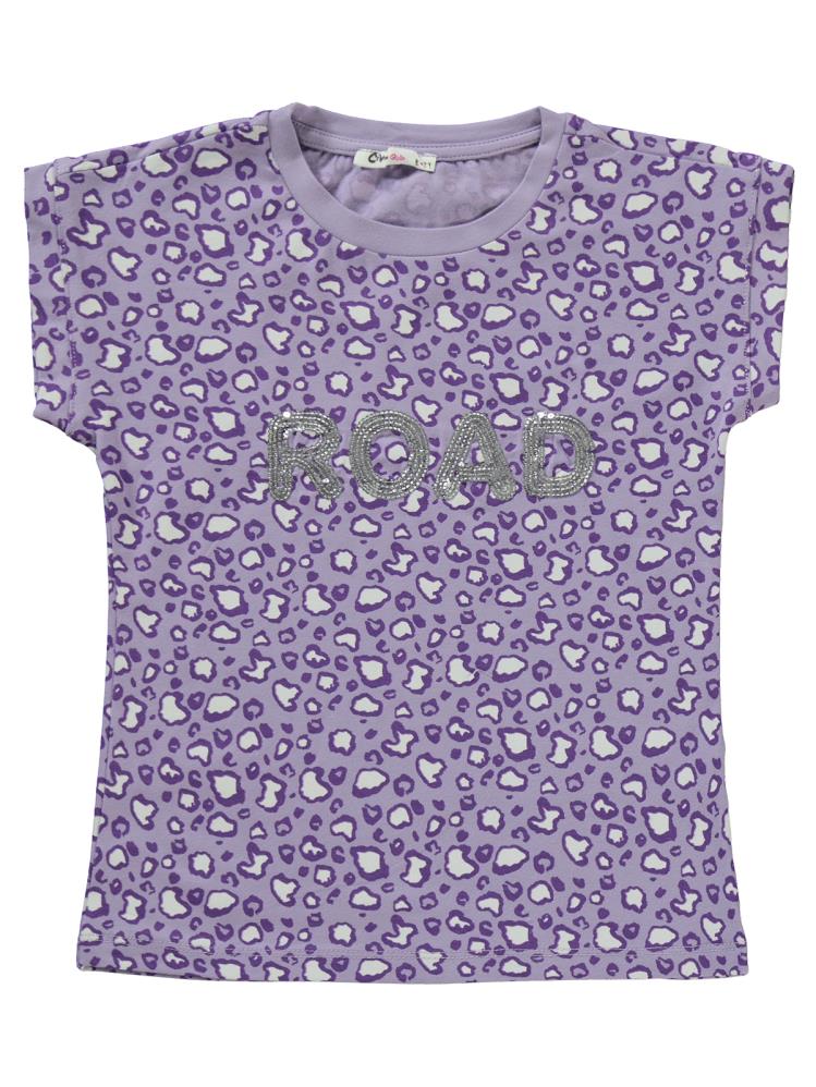 Civil Girls Leoparlı 6-9 Yaş Takım - Lila