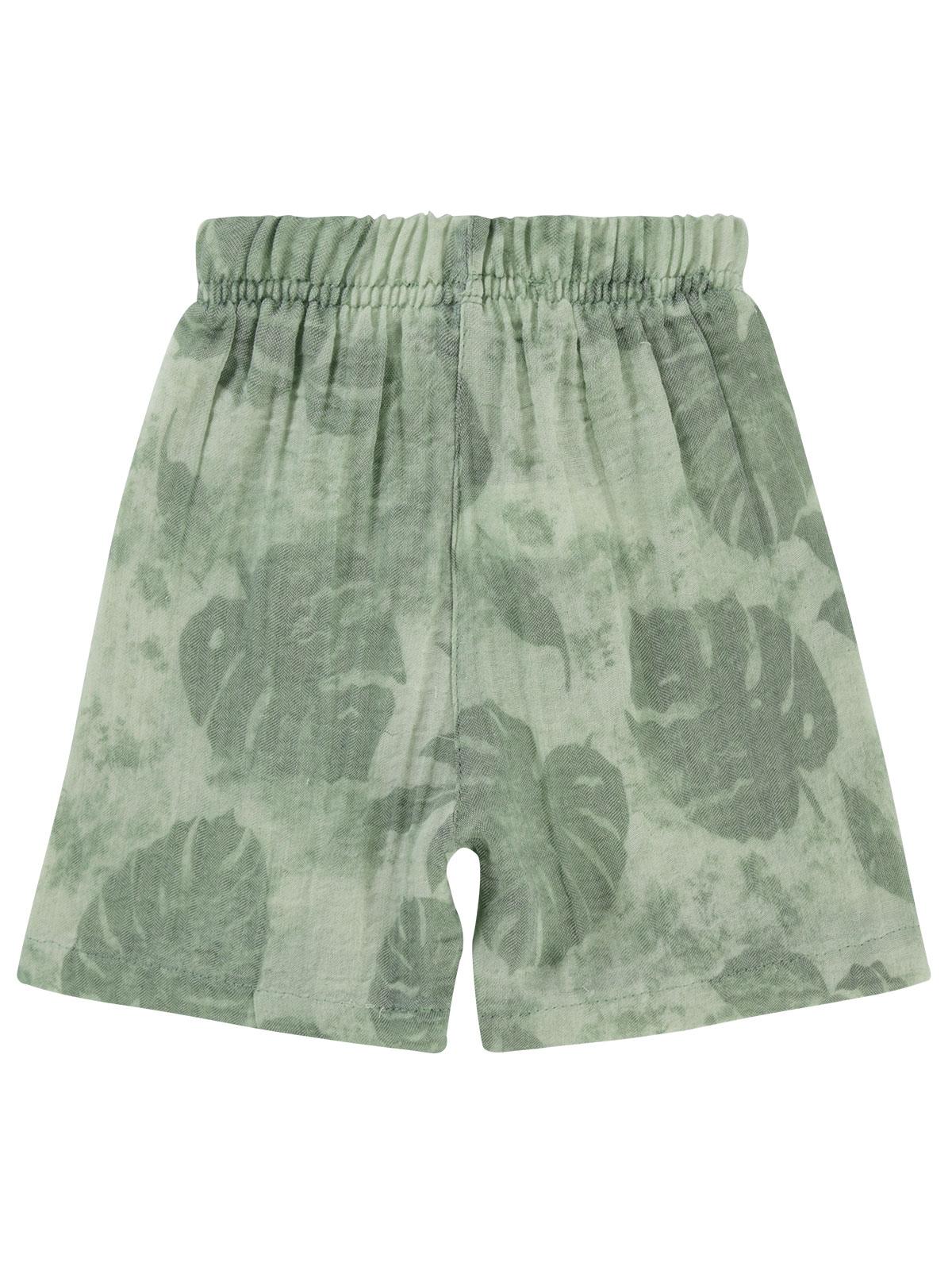 Civil Boys Yaprak Baskılı 2-5 Yaş Kapri - Haki