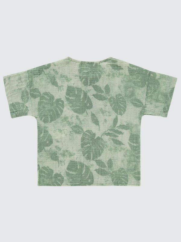 Civil Boys Yaprak Baskılı 2-5 Yaş Gömlek - Haki