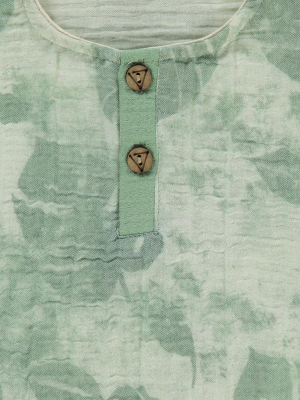 Civil Boys Yaprak Baskılı 2-5 Yaş Gömlek - Haki