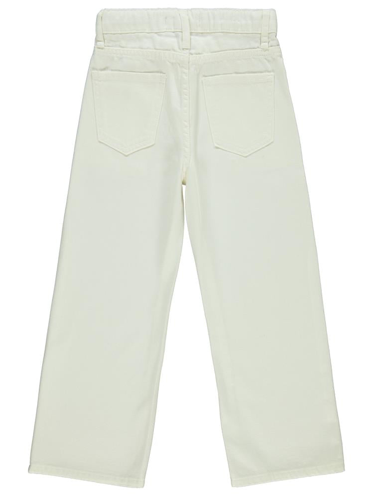 Civil Girls Cepli 10-13 Yaş Pantolon - Beyaz