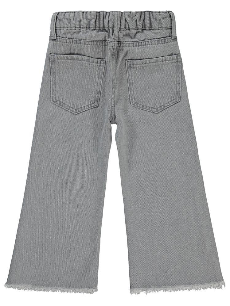 Civil Girls Paçası Püsküllü 2-5 Yaş Pantolon - Gri