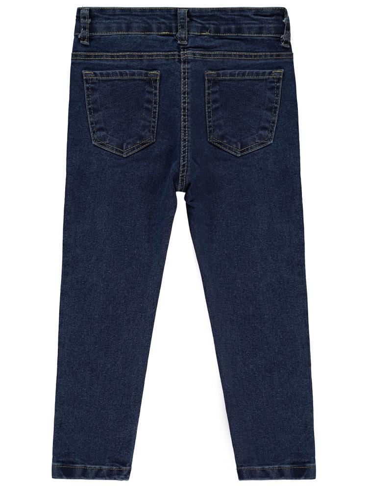Civil Girls Fiyonk Nakışlı 2-5 Yaş Pantolon - Lacivert