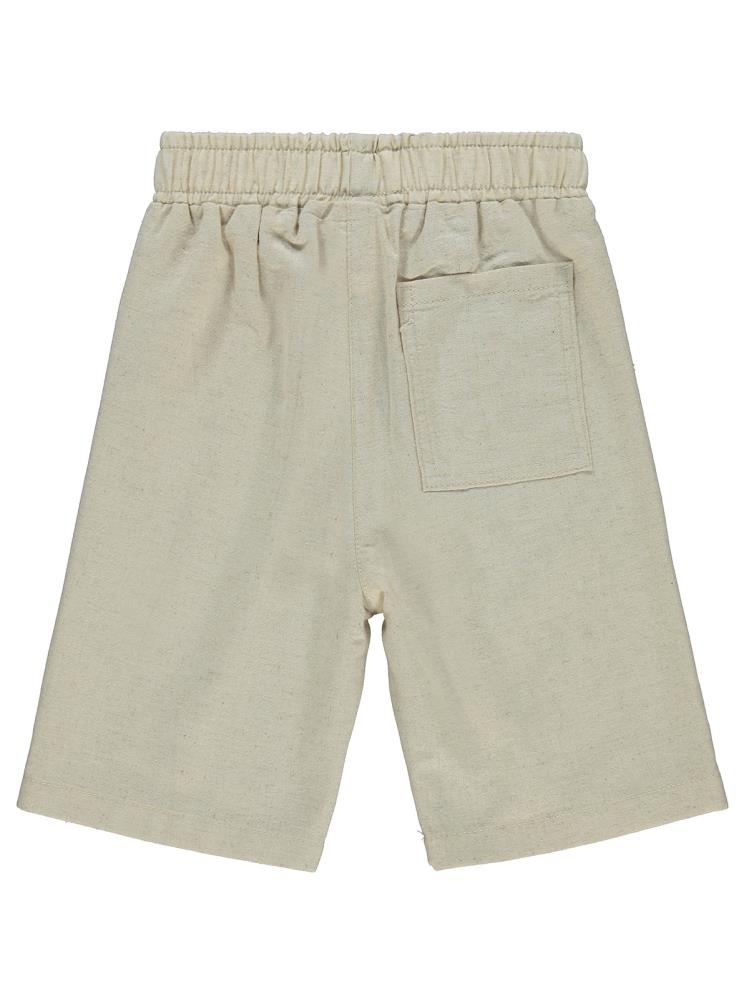 Civil Boys Süs Bağcıklı Beli Lastikli 6-9 Yaş Kapri - Bej