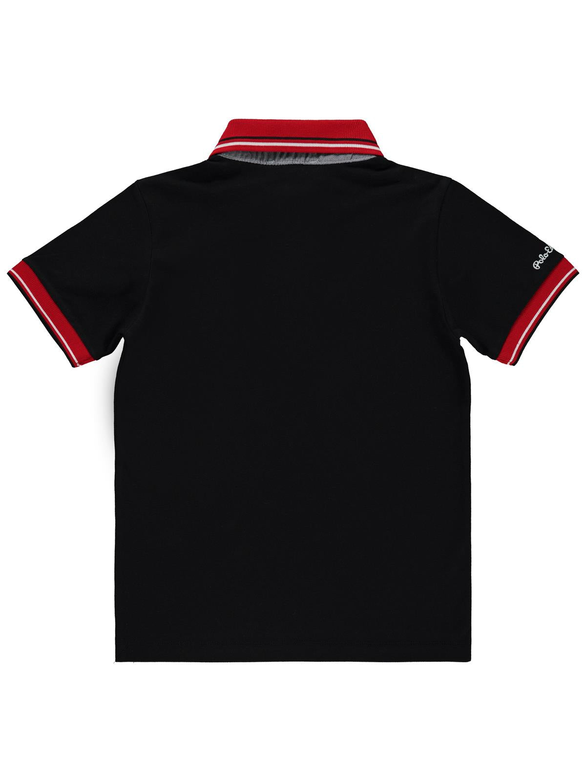 Civil Boys Polo Edition Nakışlı 6-9 Yaş Tişört - Siyah