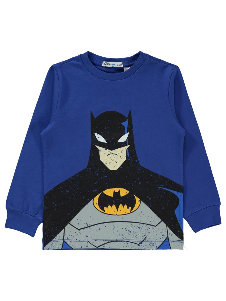 Batman Batman Baskılı 2-5 Yaş Pijama Takımı - Mavi