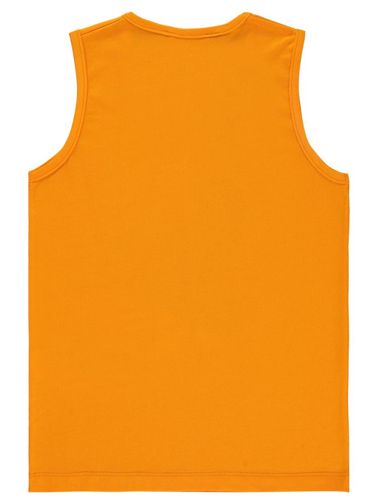 Civil Boys Surf Baskılı 6-9 Yaş Tişört - Turuncu