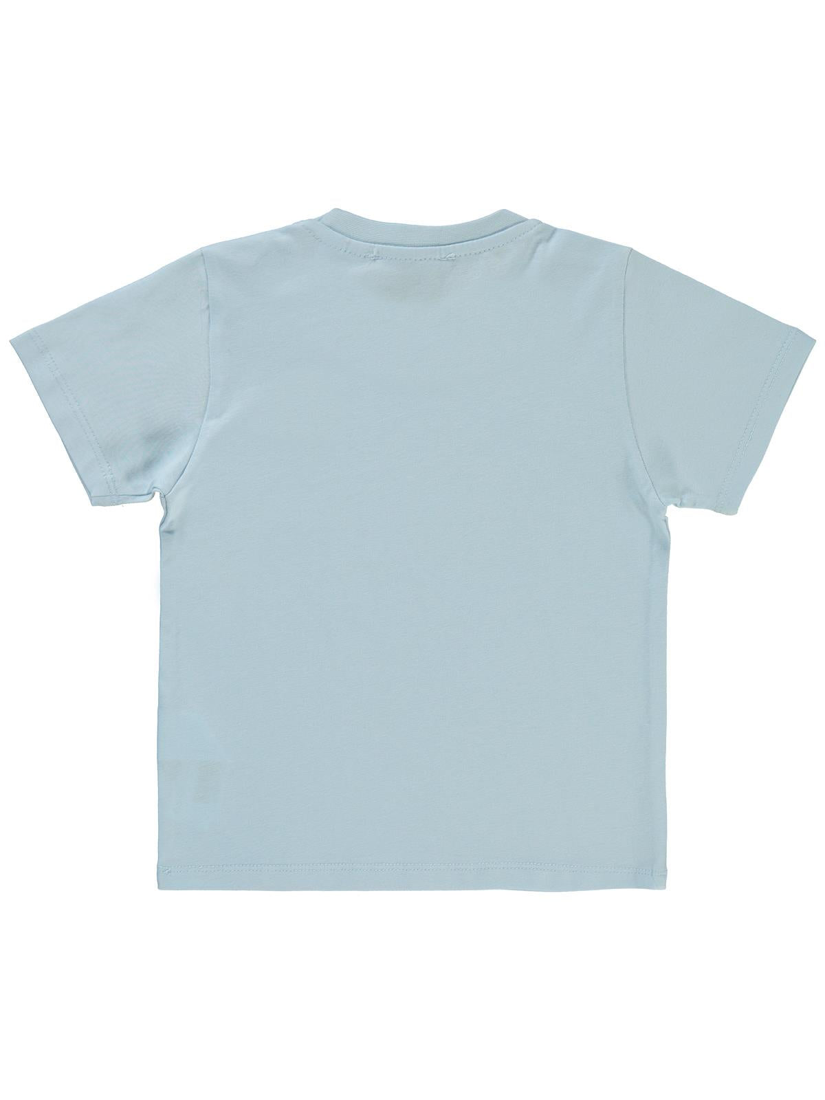 Civil Boys Kukuli Puzzle Baskılı 2-5 Yaş Tişört - Mavi