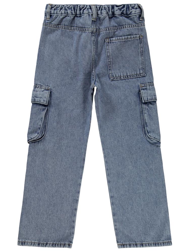 Civil Boys Kargo Cepli 6-9 Yaş Pantolon - Mavi