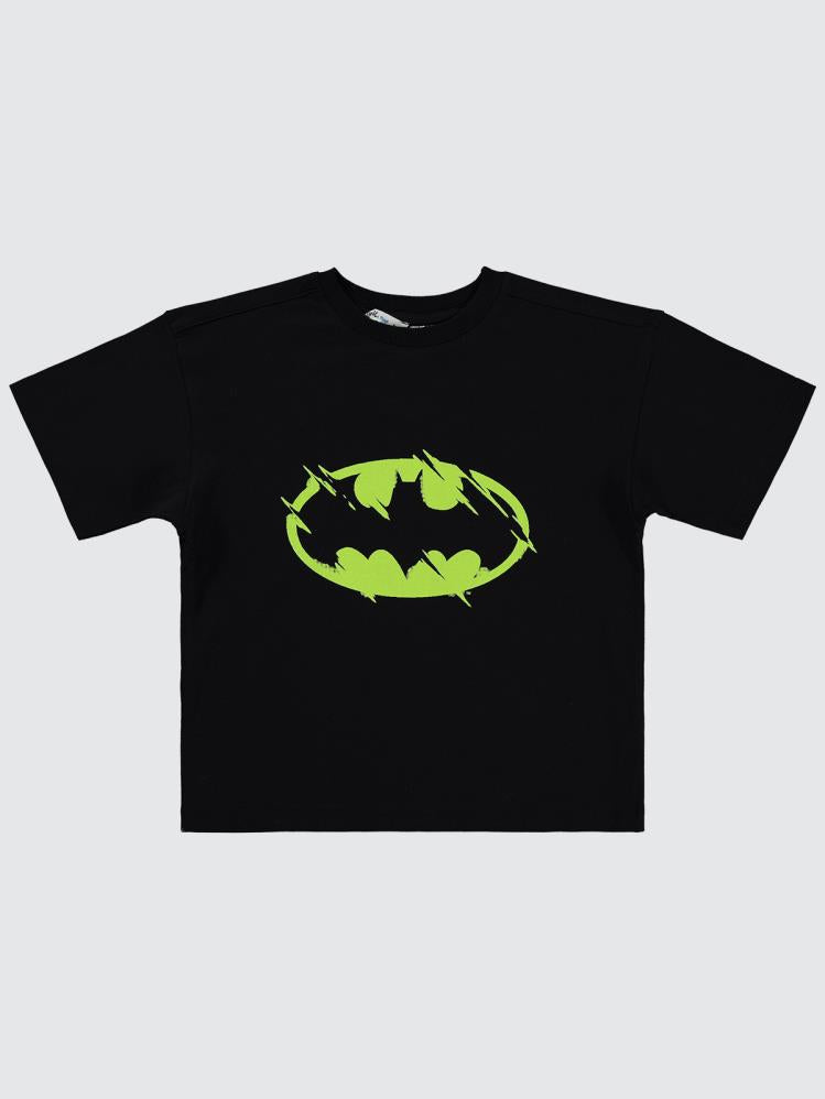 Batman Baskılı 6-9 Yaş Tişört - Siyah