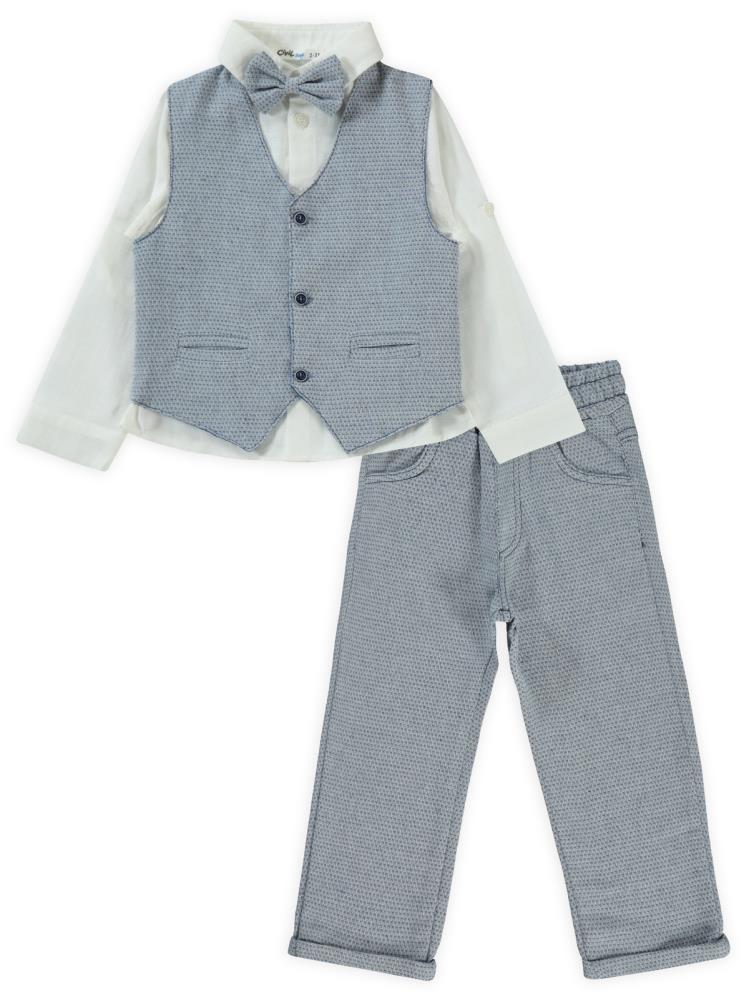 Civil Boys Papyonlu Yelekli 2-5 Yaş Takım - Mavi